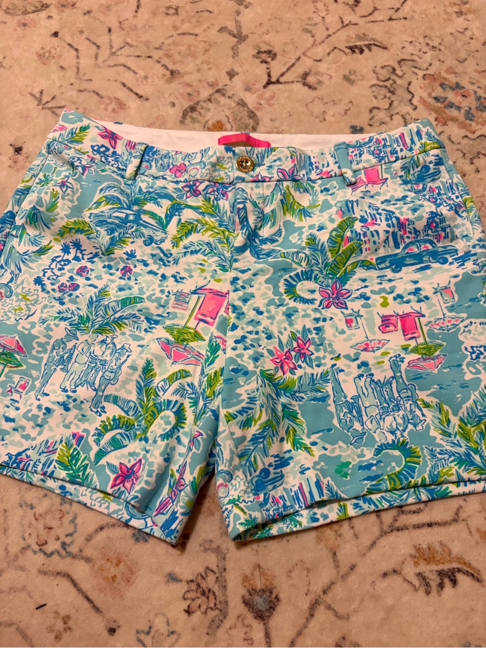 Lilly Pulitzer Jayne 7” Knit Shorts Size 12. Excellent condition.